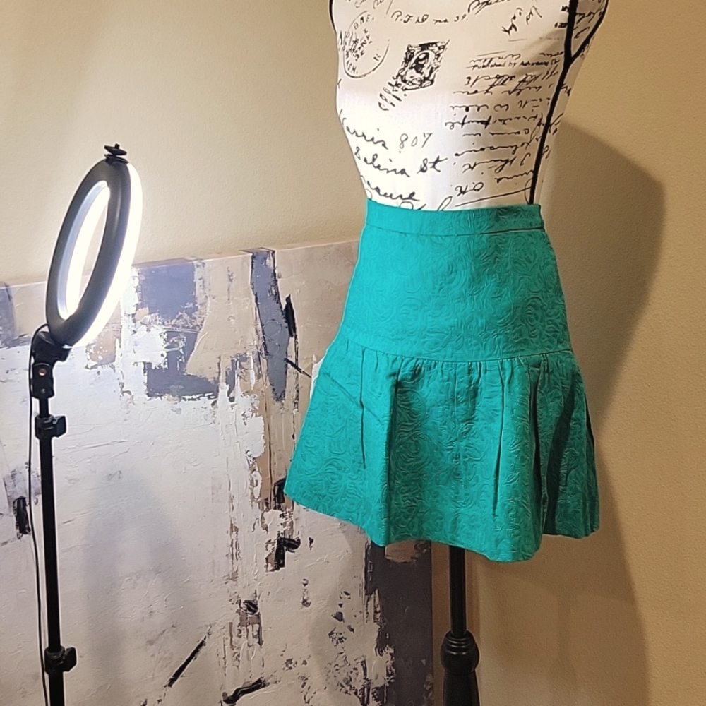Green J.Crew skirt